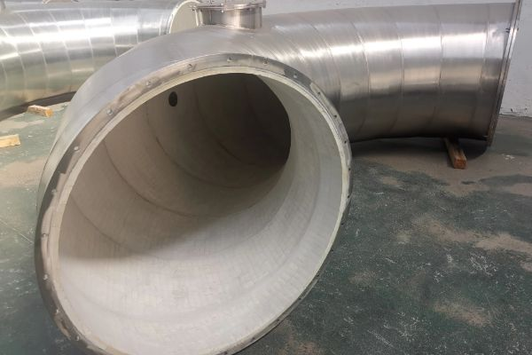 耐磨陶瓷管道在锂电现场应用 耐磨陶瓷管道在锂电现场应用