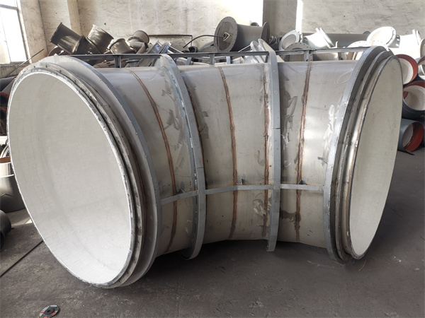 碳钢内衬陶瓷背管式耐磨弯头