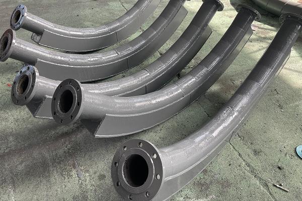 输送水泥粉尘的双金属耐磨弯头 输送水泥粉尘的双金属耐磨弯头