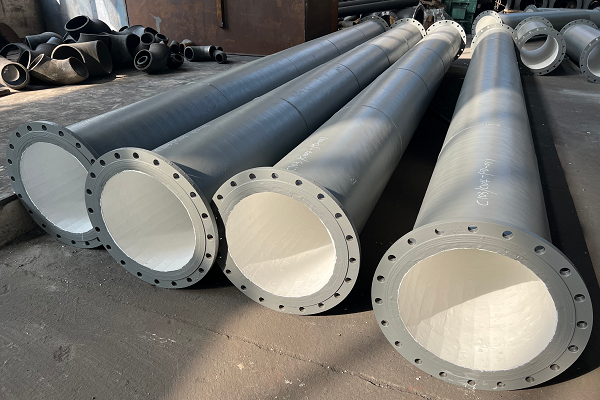 省煤器输灰管内部衬耐陶瓷