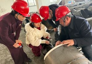 越南电厂陶瓷贴片耐磨管道项目