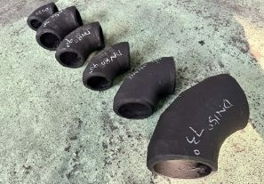 电厂落灰管道稀土合金耐磨弯头|煤粉灰渣输送专用